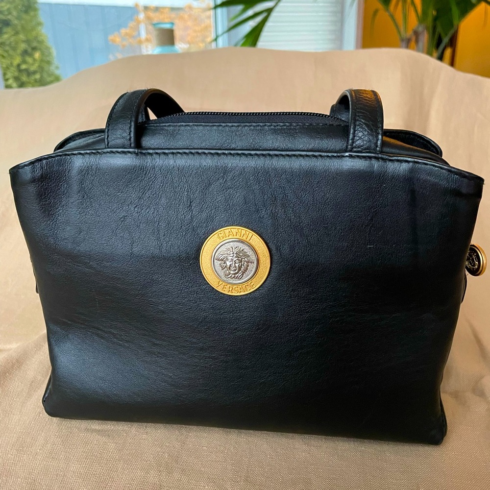 Black Replica Versace Handbag